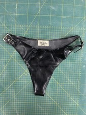  Medium 12/14 latex rubber Thong Briefs Fetish Wear Knickers 