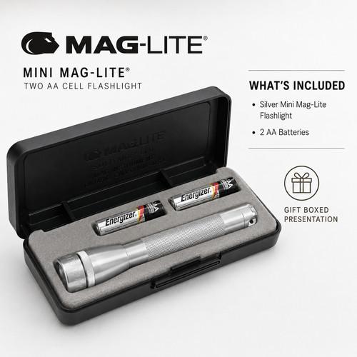 Mini maglite silver torch - maglite, aa