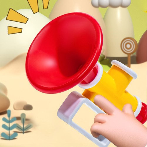Plastic horn toy vivid color - plastic,