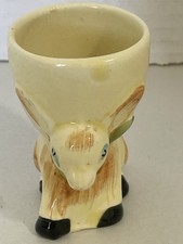 Vintage Kitsch Ceramic Porcelain Donkey Egg Cup “50” Keele Street Pottery 