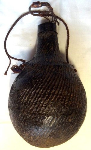 Antique shot flask wood - antique,
