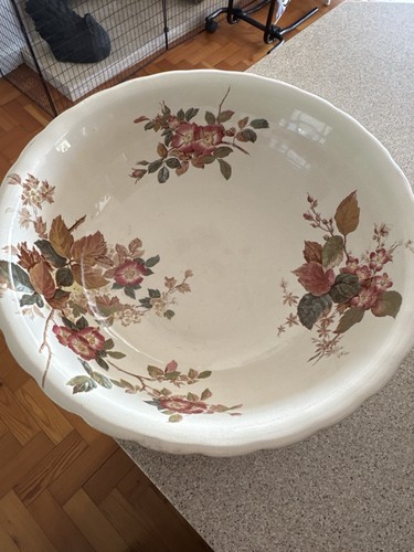 Vintage cottage rose - vintage, bowl