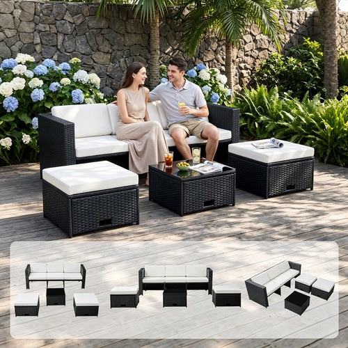 4pcs rattan garden furniture - 4pcs,