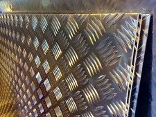 Aluminium Chequer Plate Tread 5 Bar 1000 x 500 x 2mm Any cut size available
