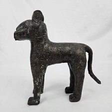 Vintage Bronze Benin Leopard