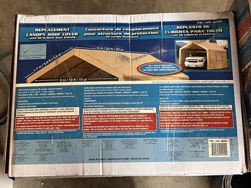10x20 replacement top - top, canopy