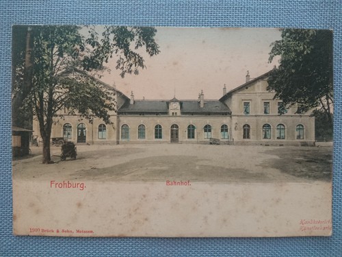 Old postcard frohburg - old,