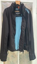 Superdry Windcheater, The Original, black with turquoise tags, Men's XXL