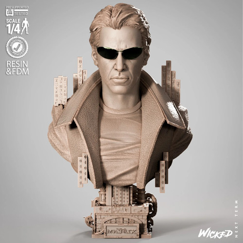 Neo the matrix printed 16k - neo, 3d