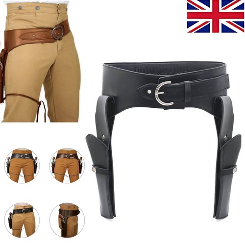 Cowboy leather gun holster - cowboy,