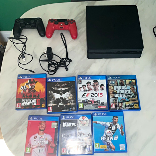 Pre owned ps4 slim 500gb - 500gb, black