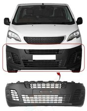 Fits Peugeot Expert 2016- Front Bumper Matte Black Without PDC & Fog Lamp Holes