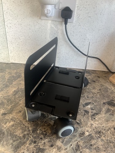 Black metal cpu stand with - black,