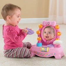 Fisher-Price Baby Laugh & Learn Musical Mirror | Lights, Sounds & Learning Toy