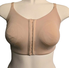 M&S  Post Surgery Bra Front Fastening Non wired Size 32-40 B D F G H White Nude