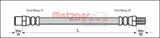 4111774 metzger brake - hose, for