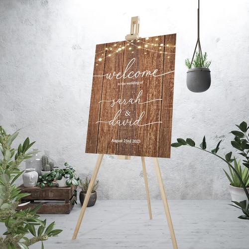 Personalised rustic wedding - personalised,