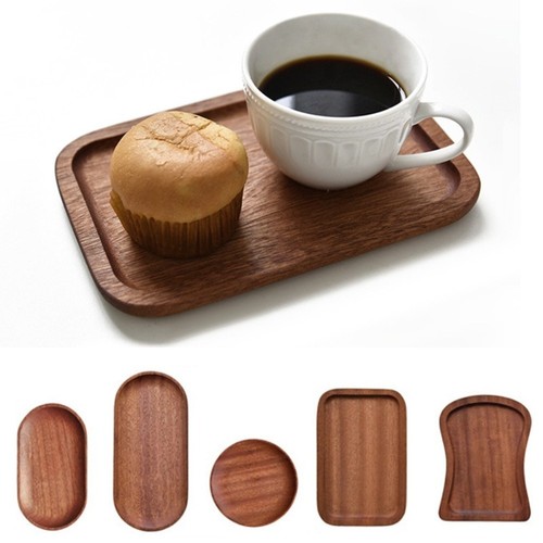 Solid wood walnut wooden tray - walnut,
