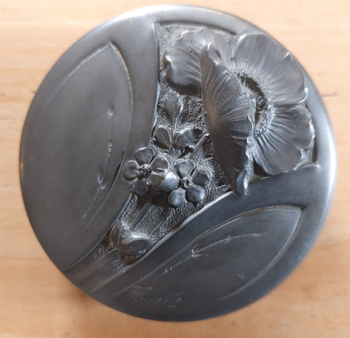 French art nouveau pewter - french,