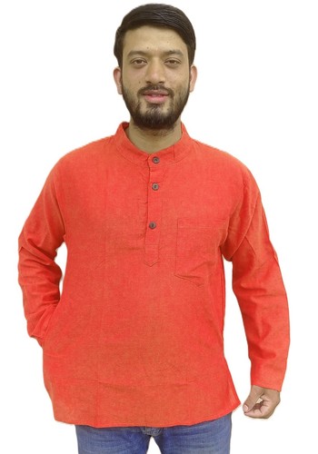Scarlet saffron grandad casual - saffron,