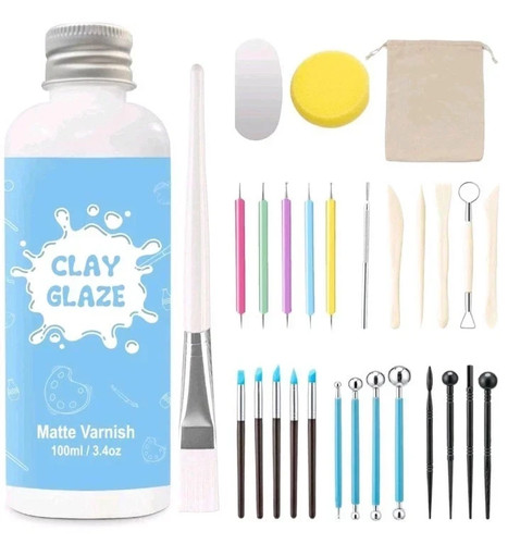 100ml air dry clay - 100ml, and