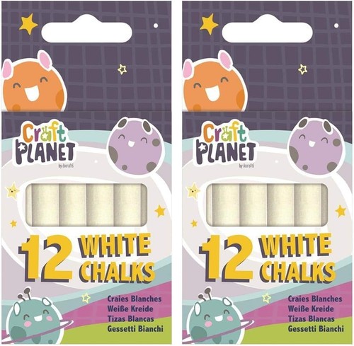 Pack white chalk sticks - pack,
