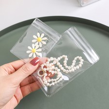 60Pcs PVC Jewelry Bag Transparent Anti Tarnish Storage Bags Jewelry Pouches UK