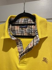 Burberry Yellow Polo Shirt