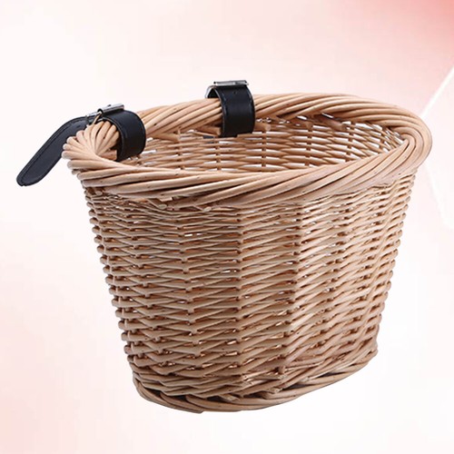 Large bike basket - basket, rattan