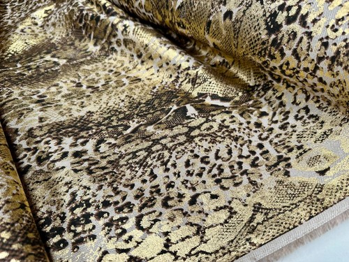 Metallic snake skin print - metallic,