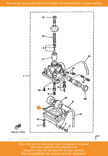Yamaha gasket float chamber - gasket,,