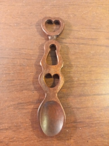 Vintage welsh wooden love - vintage,