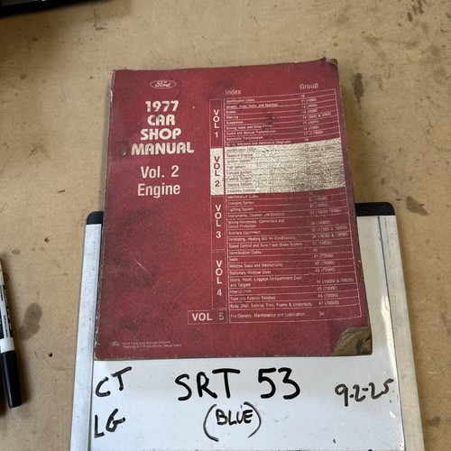 Ford 1977 car shop - 1977, manual