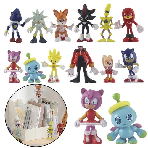 12pcs sonic hedgehog pvc - sonic,