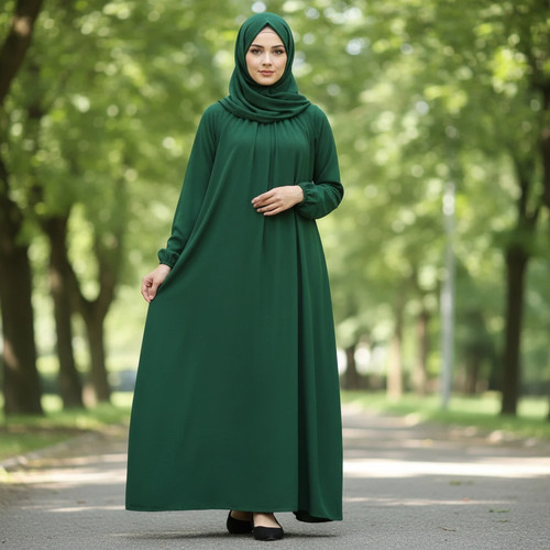 Plain abaya women gathered - abaya,