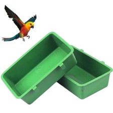 5x Bird Water Bath Tub For Pet Bird Cage Hanging Bowl Parrot Parakeet Birdbath.