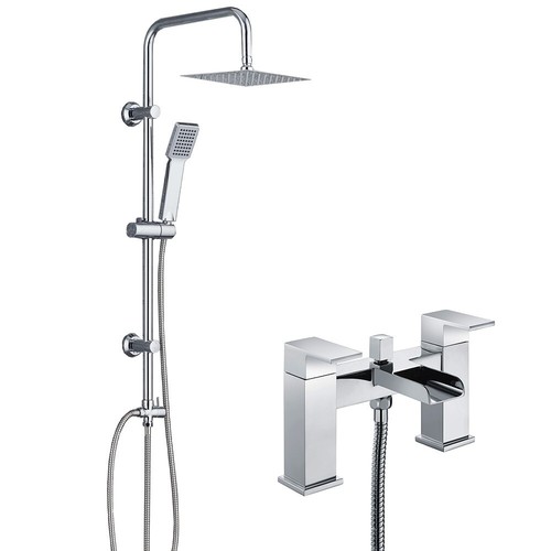 Chrome waterfall bath shower - waterfall,