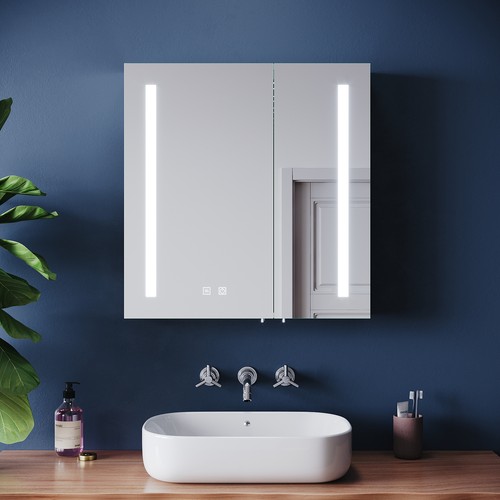 Led bathroom mirror cabinet - led,