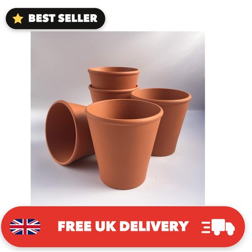 Terracotta long tom plant - terracotta,