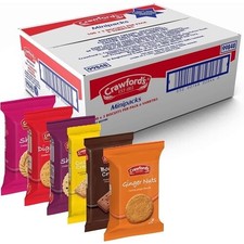 Crawfords Biscuits - 48 Packs (6 Varieties) Luxury Mini Packs, 3 per Pack