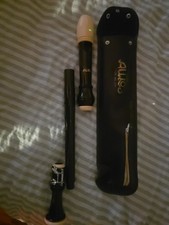 Vintage Aulos 311 Tenor Recorder With Original Case and Fingering guide