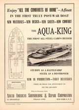 1947 vintage boating ad the