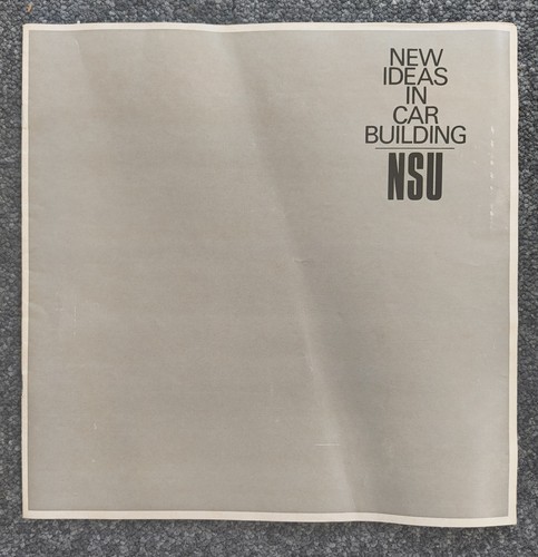 Nsu range 1970 - nsu, uk