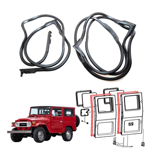 Back door weatherstrip - back,