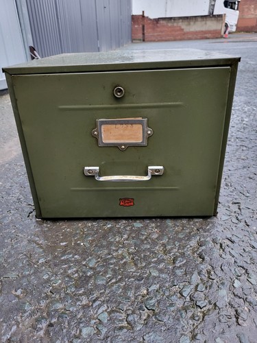 Vintage metal filing - filing, drawer
