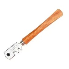 PREMIUM GLASS CUTTER 6 WHEEL PATTERN MIRROR/TILE/WINDOWS WOODEN HANDLE