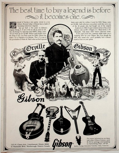 Vintage gibson original - vintage, print