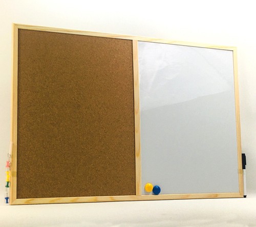 Magnetic corkboard memo board - magnetic,