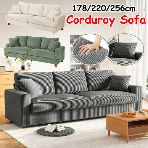 Seater corduroy sofa jumbo - seater,