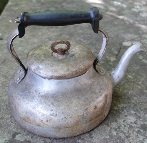 Vintage 1950s aga kettle - vintage,